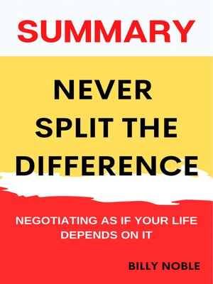 cover image of Summary of Never Split the Difference